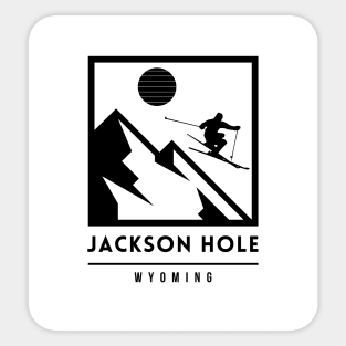 Jackson Hole Wyoming United States ski Sticker